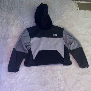 The North Face Kids Black and Gray Hoodie Jacket